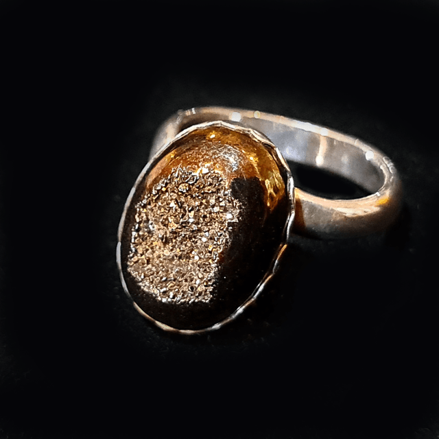 Chocolate Druzie Ring