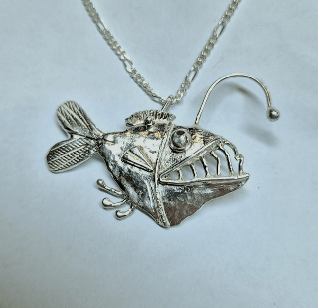 Fine silver Angler fish
