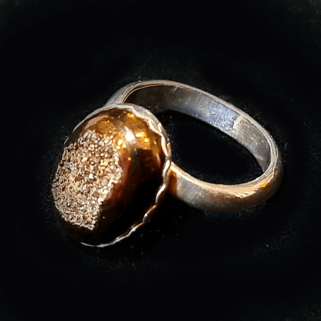 Chocolate Druzie Ring