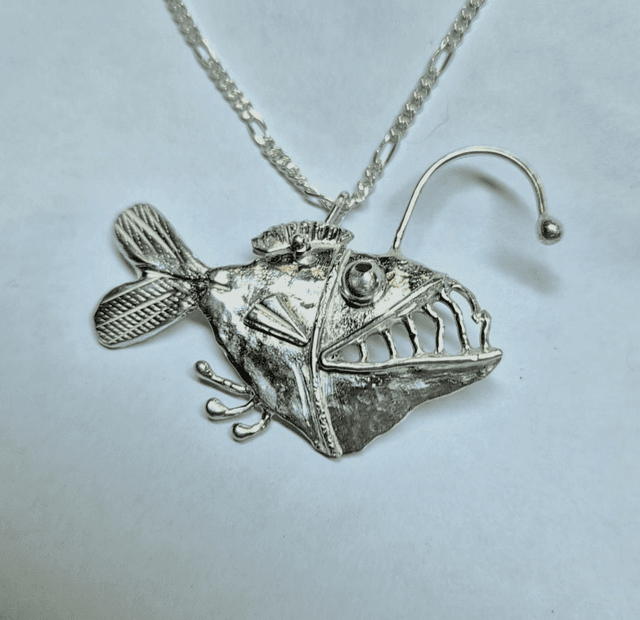 Fine silver Angler fish